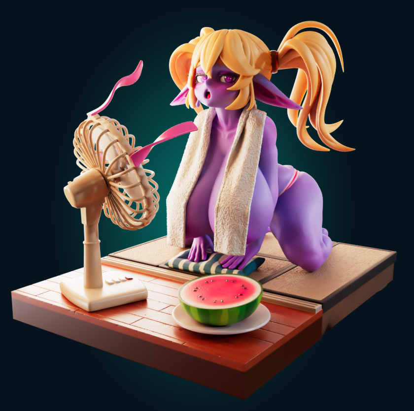 Summer goblin diorama