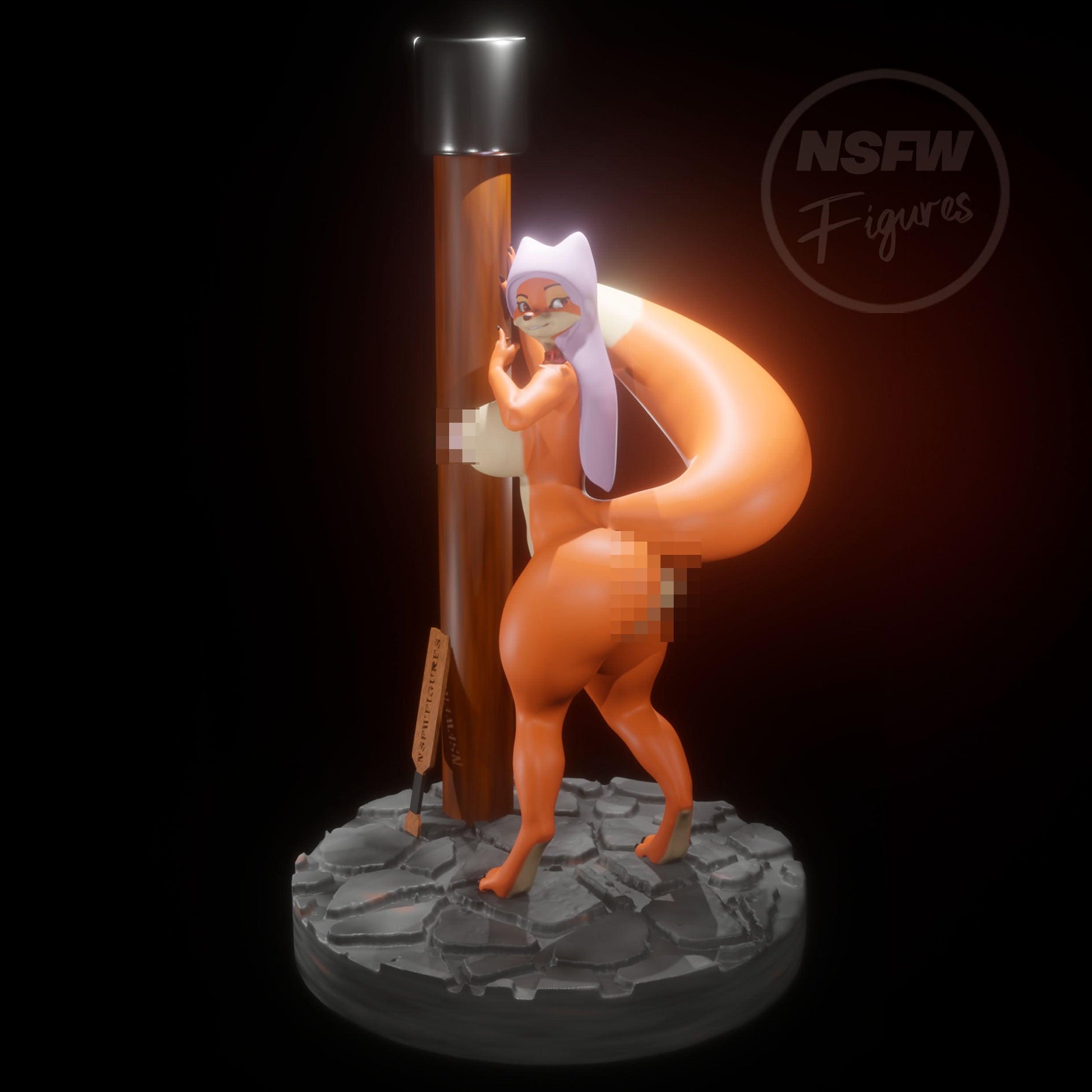 Maid fox spank diorama - NSFW FIGURES
