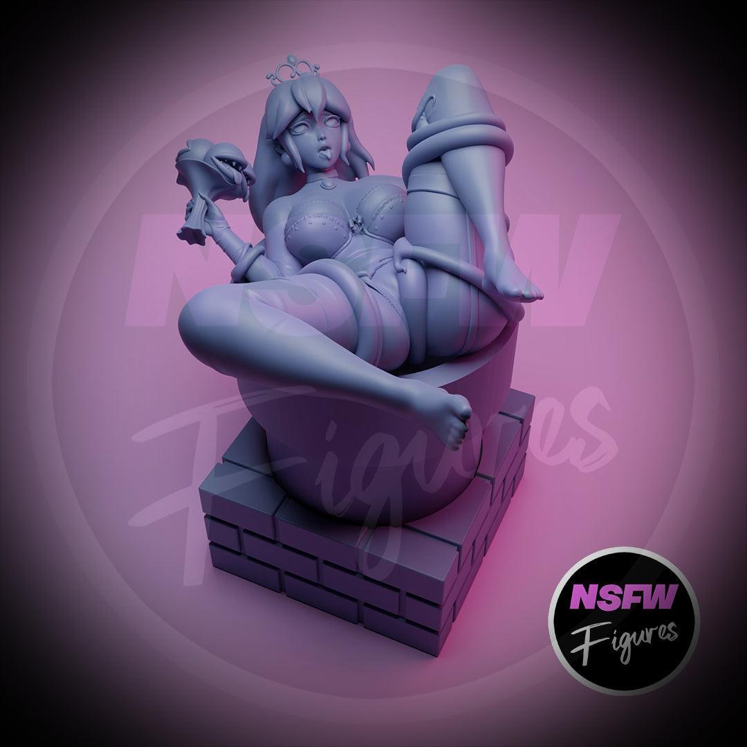 XXL Princess Peach pipe diorama - NSFW FIGURES